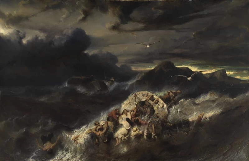 Naufragio su una costa rocciosa - Staatliche Kunsthalle Karlsruhe